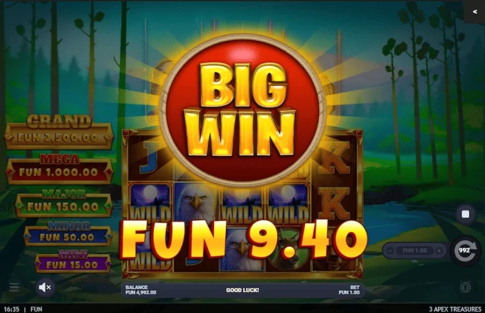 3 Apex Treasures - Ushindi Mkubwa wa Hold & Win